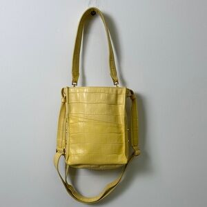 HAMMITT Davis Sml in Yellow Croco/ Brushed Gold